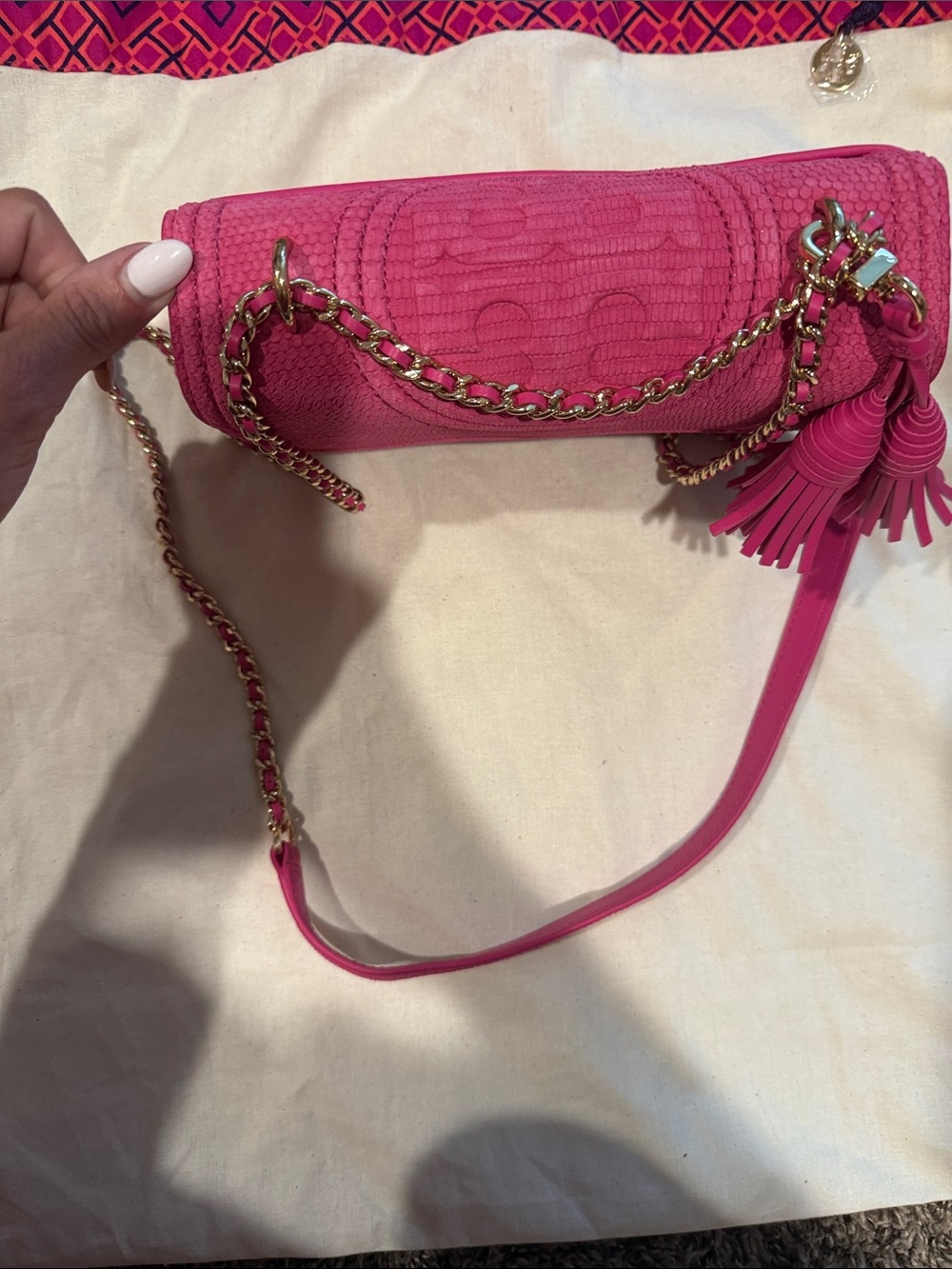Tory Burch pink crossbody